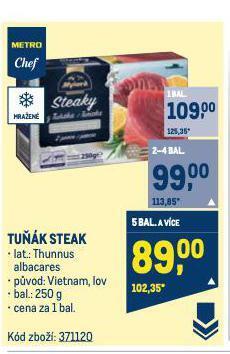 Makro Tuňák steak nabídka