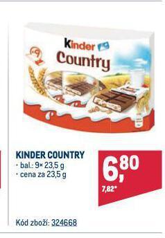 Makro Kinder country nabídka
