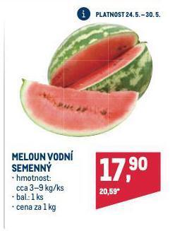 Makro Meloun vodní nabídka