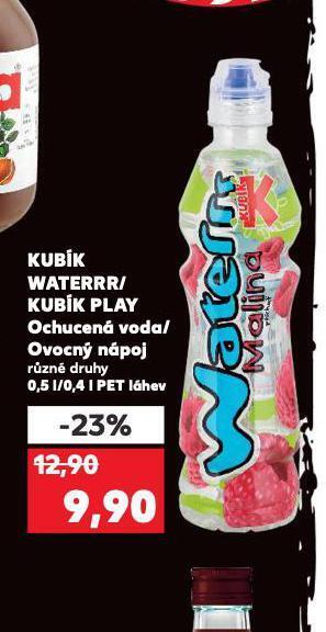 Kaufland Kubík waterrr / kubík play nabídka