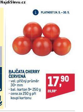 Makro Rajčata cherry nabídka