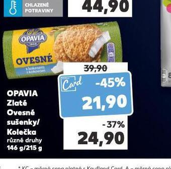 Kaufland Opavia zlaté ovesné sušenky / kolečka nabídka