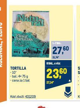Makro Tortilla nabídka