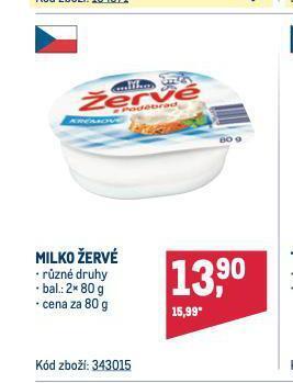 Makro Milko žervé nabídka