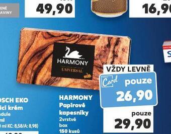 Kaufland Harmony papírové kapesníky nabídka