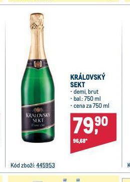 Makro Královský sekt nabídka