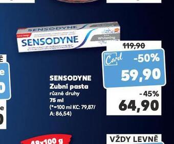 Kaufland Sensodyne zubní pasta nabídka