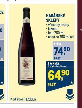Makro Habánské sklepy nabídka
