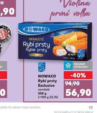 Kaufland Nowaco rybí prsty nabídka