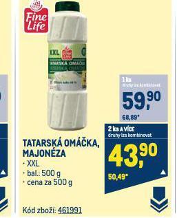 Makro Tatarská omáčka nabídka
