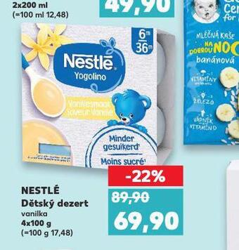 Kaufland Nestlé dětský dezert nabídka