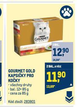Makro Gourmet gold kapsičky pro kočky nabídka