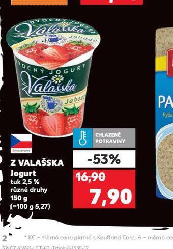 Kaufland Z valašska jogurt nabídka