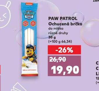 Kaufland Paw patrol ochucená brčka nabídka