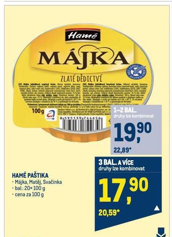Makro Hamé paštika nabídka