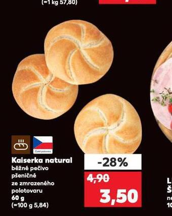 Kaufland Kaiserka natural nabídka