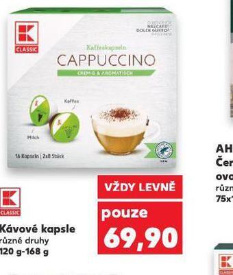 Kaufland Kávové kapsle nabídka