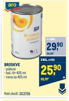 Makro Broskve nabídka
