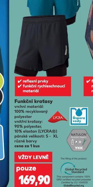 Kaufland Pánské funkční kraťasy nabídka
