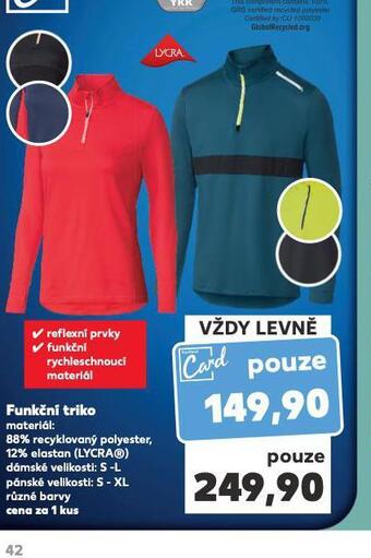Kaufland Pánské funkční triko nabídka