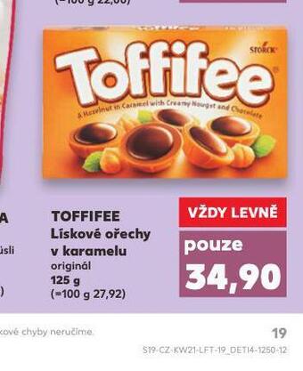 Kaufland Toffifee lískové ořechy v karamelu nabídka