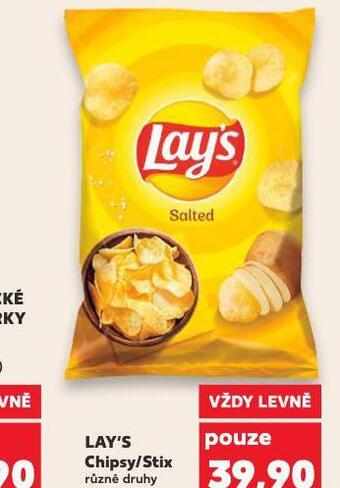 Kaufland Lay´s chipsy / stix nabídka