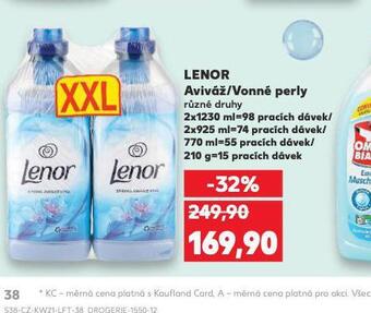 Kaufland Lenor aviváž / vonné perly nabídka