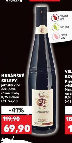 Kaufland Habánské sklepy nabídka