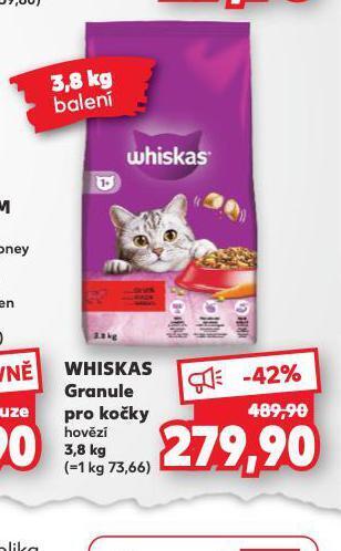 Kaufland Whiskas granule pro kočky nabídka