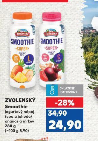 Kaufland Zvolenský smoothie nabídka