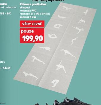 Kaufland Fitness podložka nabídka