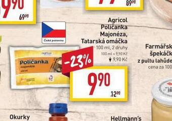 Billa Agricol tatarská omáčka nabídka