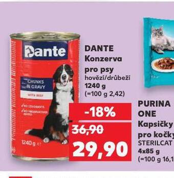 Kaufland Dante konzerva pro psy nabídka