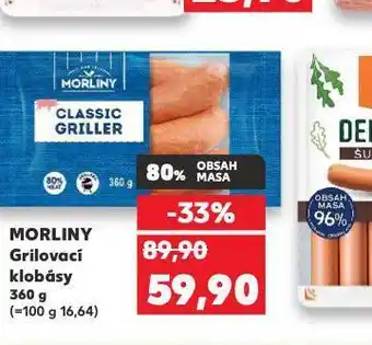 Kaufland Morliny grilovací klobásy nabídka