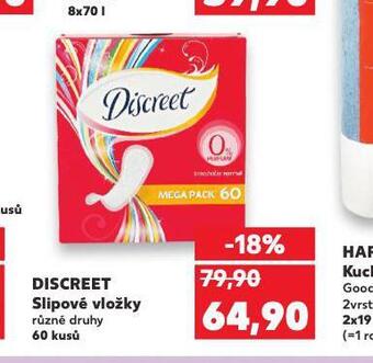 Kaufland Discreet slipové vložky nabídka