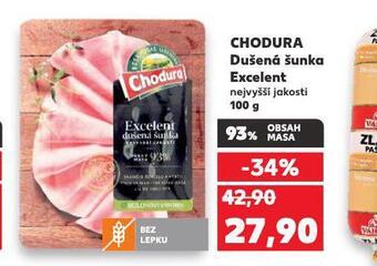 Kaufland Chodura dušená šunka excelent nabídka