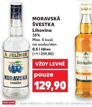 Kaufland Moravská švestka nabídka