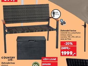 Kaufland Zahradní lavice nabídka