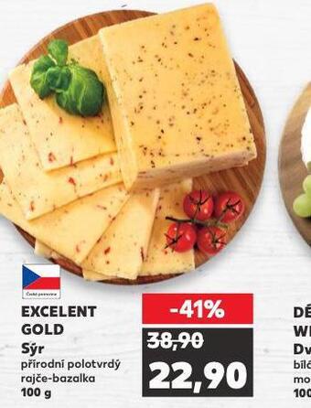 Kaufland Excelent gold sýr nabídka