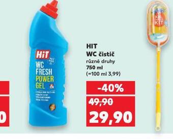 Kaufland Hit wc čistič nabídka
