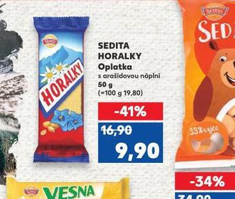 Kaufland Sedita horalky oplatka nabídka
