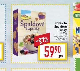 Billa Bonavita špaldové lupínky nabídka