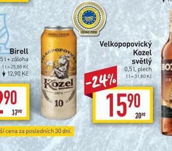 Billa Pivo velkopopovický kozel 10 nabídka