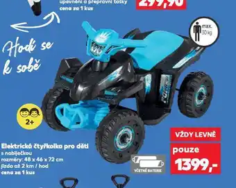 Elektrická čtyřkolka pro děti