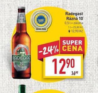 Billa Pivo radegast rázná 10 nabídka