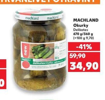 Kaufland Machland okurky nabídka