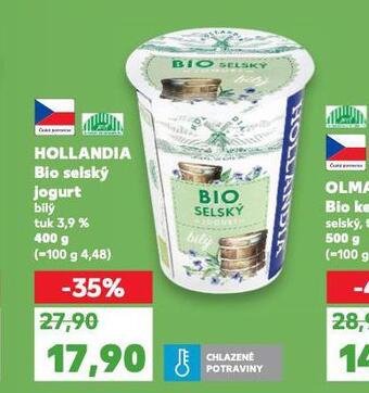 Kaufland Hollandia bio selský jogurt nabídka