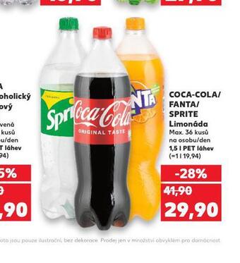 Kaufland Coca cola, fanta, sprite nabídka