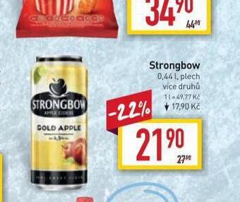 Billa Strongbow nabídka