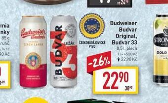 Billa Pivo budweiser budvar original nabídka